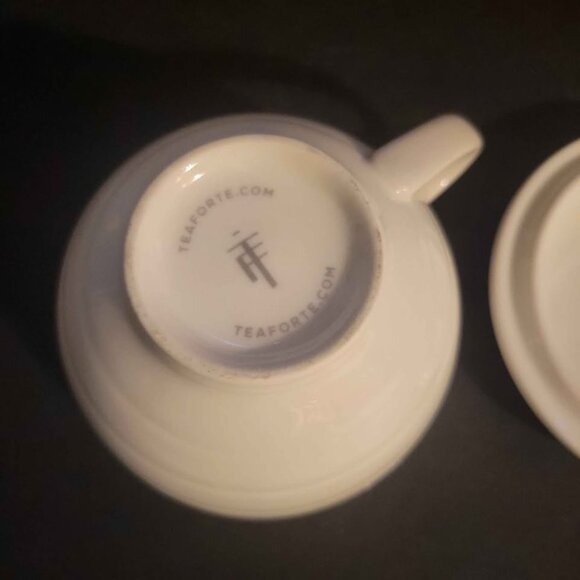 Tea Forté Cafe Cup In White Porcelain - Picture 3 of 7